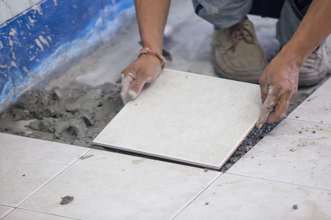 tiler at home renovation work